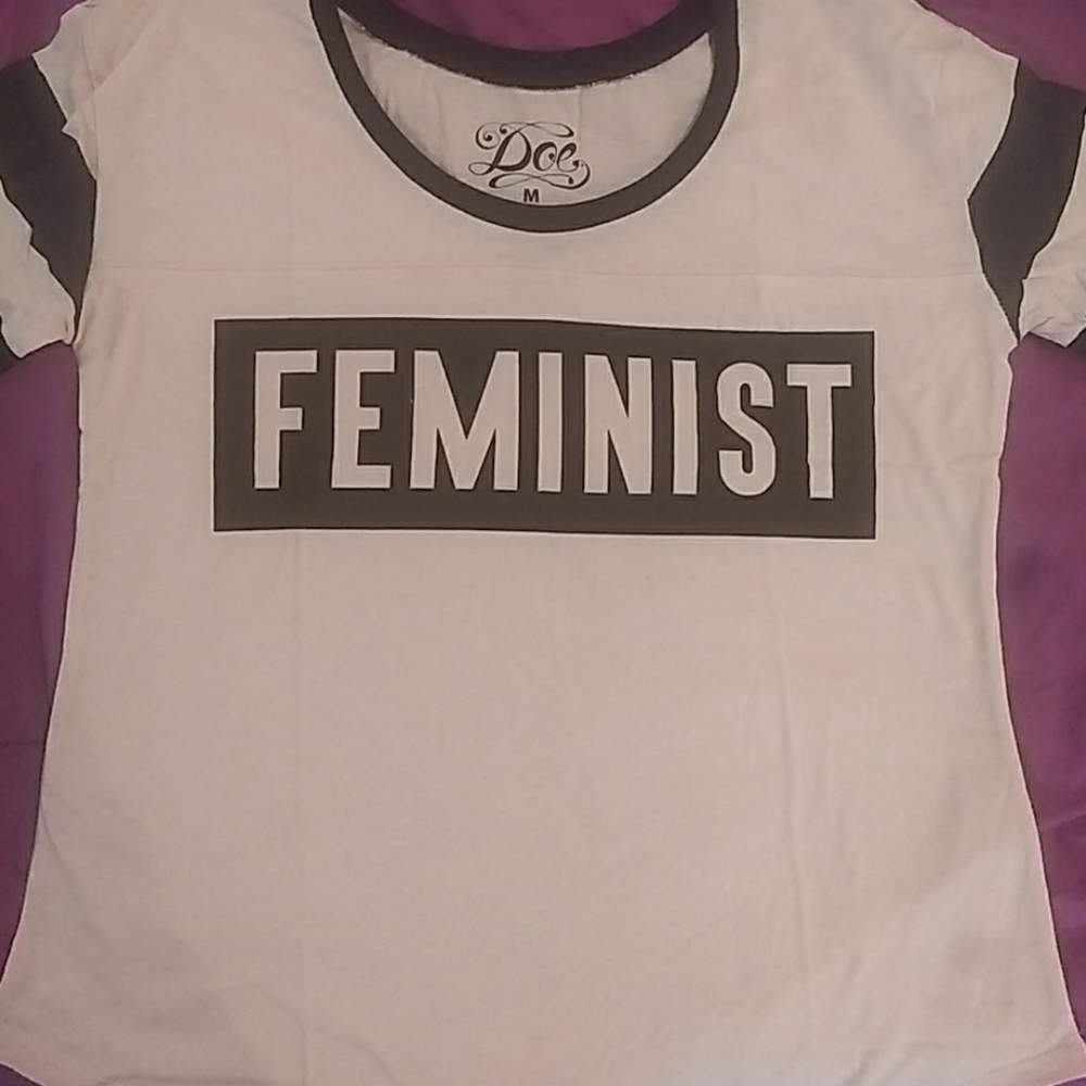 Pink and black tee